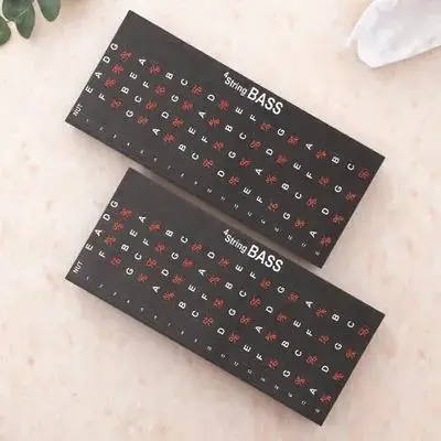 

2 Pcs Guitar Fretboard Stickers Note Map Notes Scale Finger Decals Paper Accessories