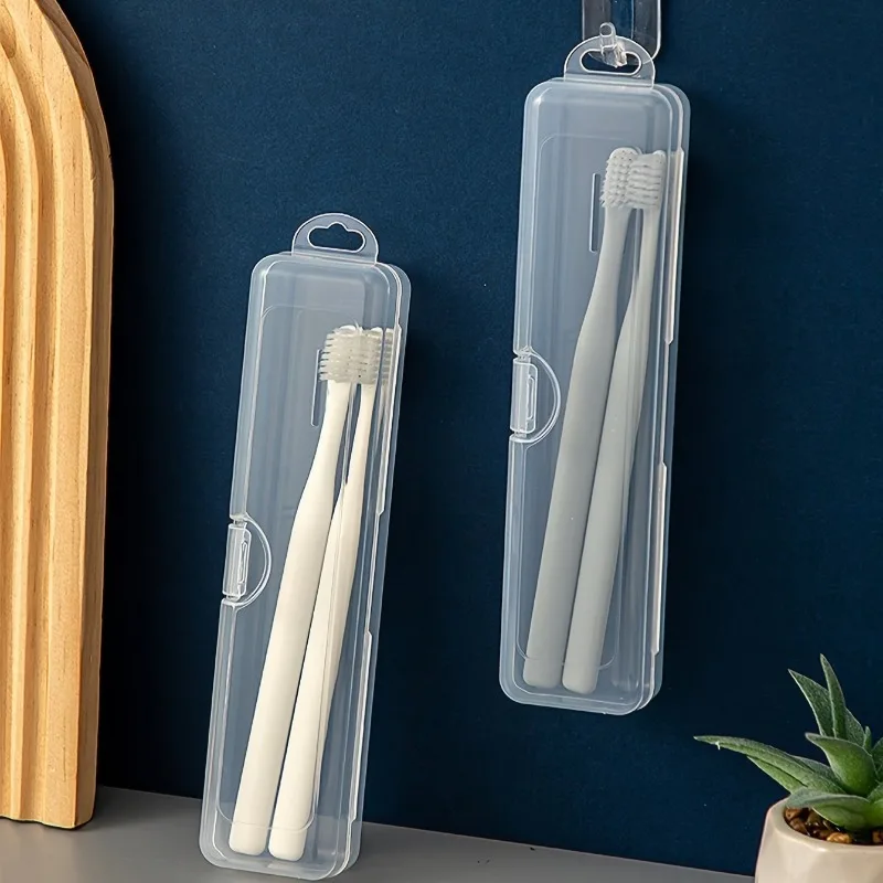 Portable Transparent Toothbrush Case for Travel and Business Trips, Electric Toothbrush Storage Box Travel Must Have