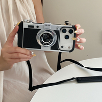 Emily in Paris Vintage Camera Design Case for IPhone Air 17 16 15 14 13 12 Pro Max Plus 17Pro 16Pro i17 Phone Cover with Lanyard