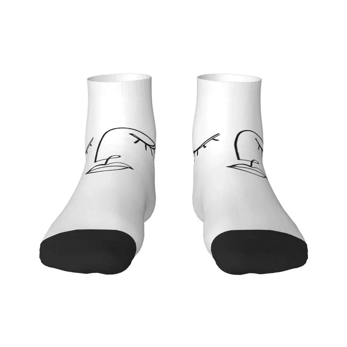 

Funny Printed One Line Face Art Socks for Women Men Stretchy Summer Autumn Winter Pablo Picasso Crew Socks