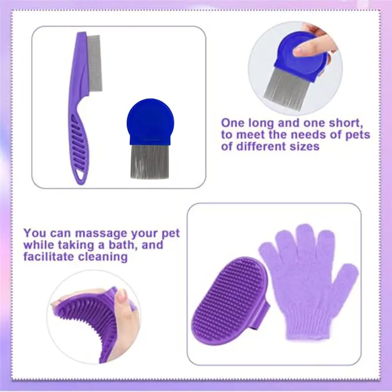 【THANKSGIVING DAY】8-Piece Mini Pet Grooming Kit, Grooming Kit, Including Pet Clippers And File, Etc.