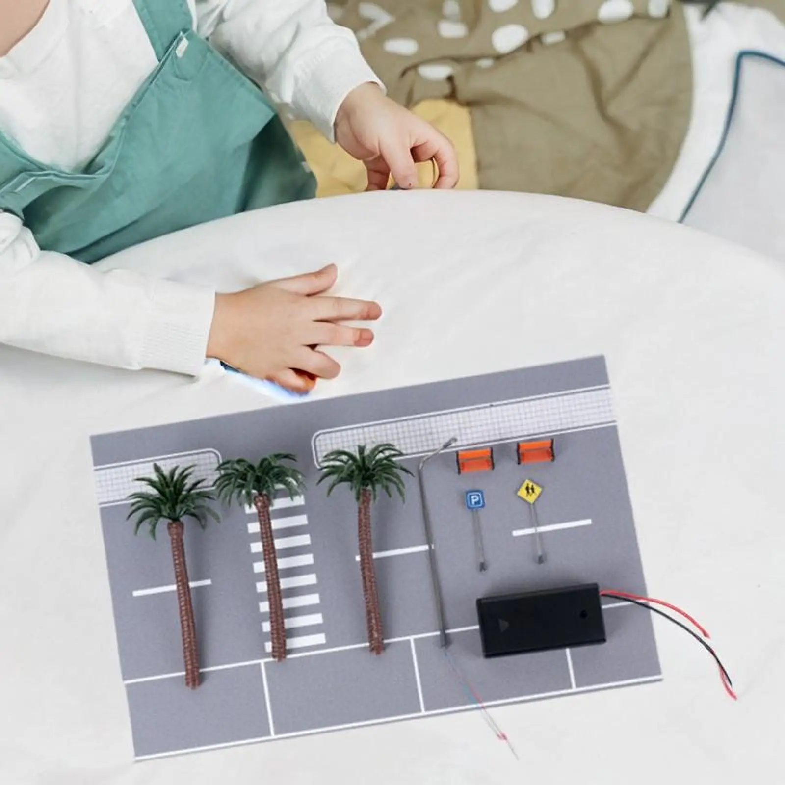 

1/64 Model Road Scene Car Display for Diecast Car Ornaments Action Figures