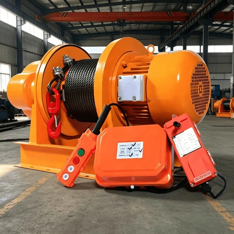 Multifunctional Electric Winch with Wire Rope Electric Winch Motor Mini Electric Hoist High Speed Winch