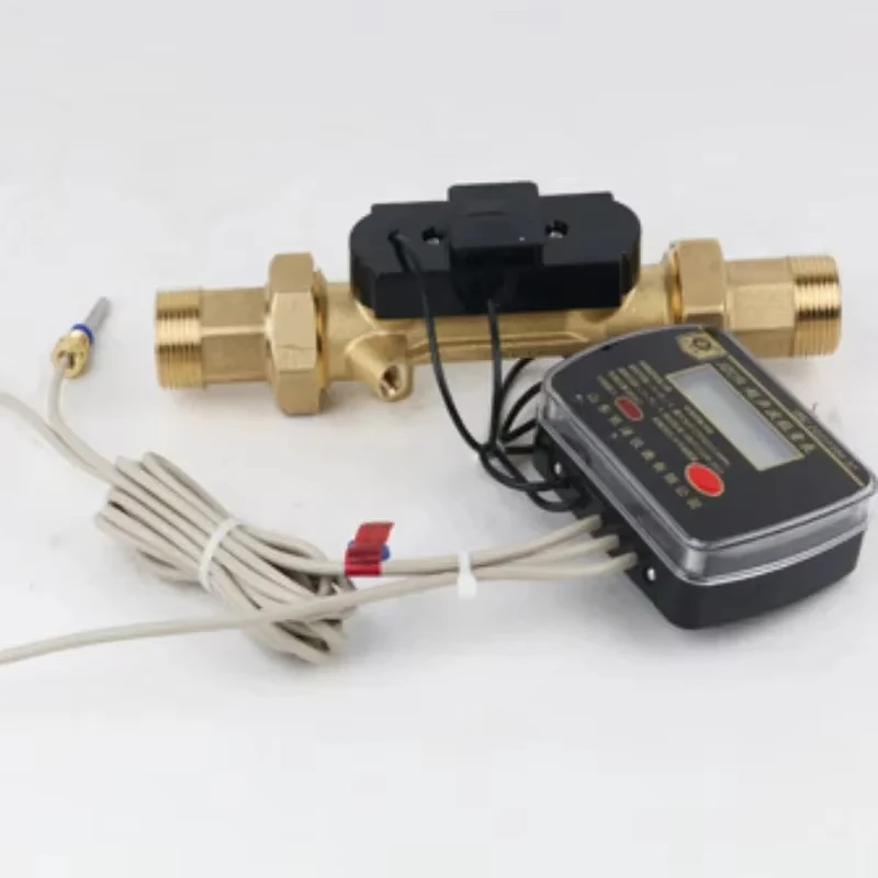 Battery Operated DN40 DN50 LCD Display Heat Meter for Central Heating HVAC Applications Ultrasonic Energy Meter PT1000 Sensor