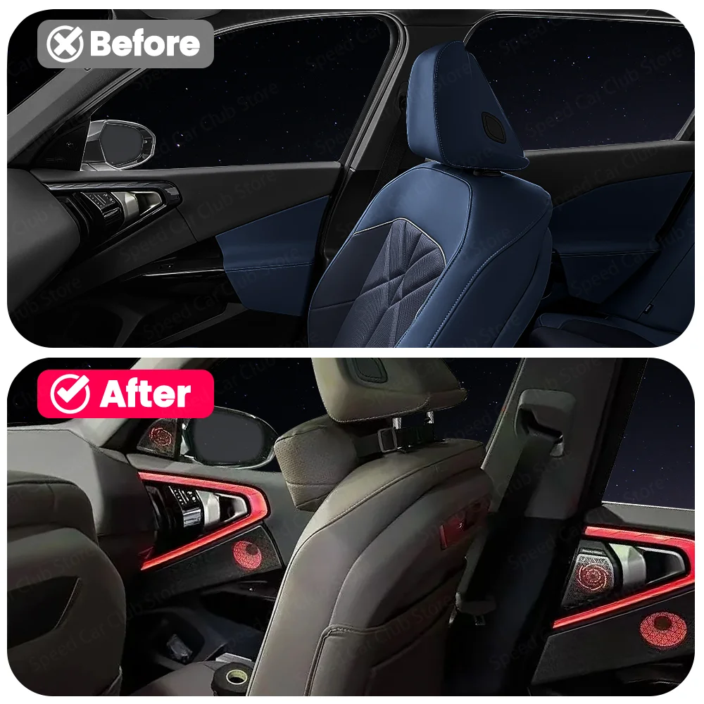 LED Speaker Cover Lamp for BMW New X3 G45 G48 2025 2026 Model Car Interior Lighting Accessory