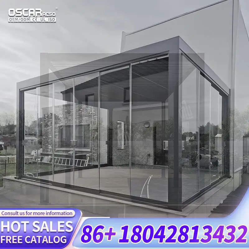 10x10 10x12 12x16 16x20 ft Bioclimatic Outdoor Adjustable Louvered Aluminum Alloy Roof Waterproof for Patio pergola