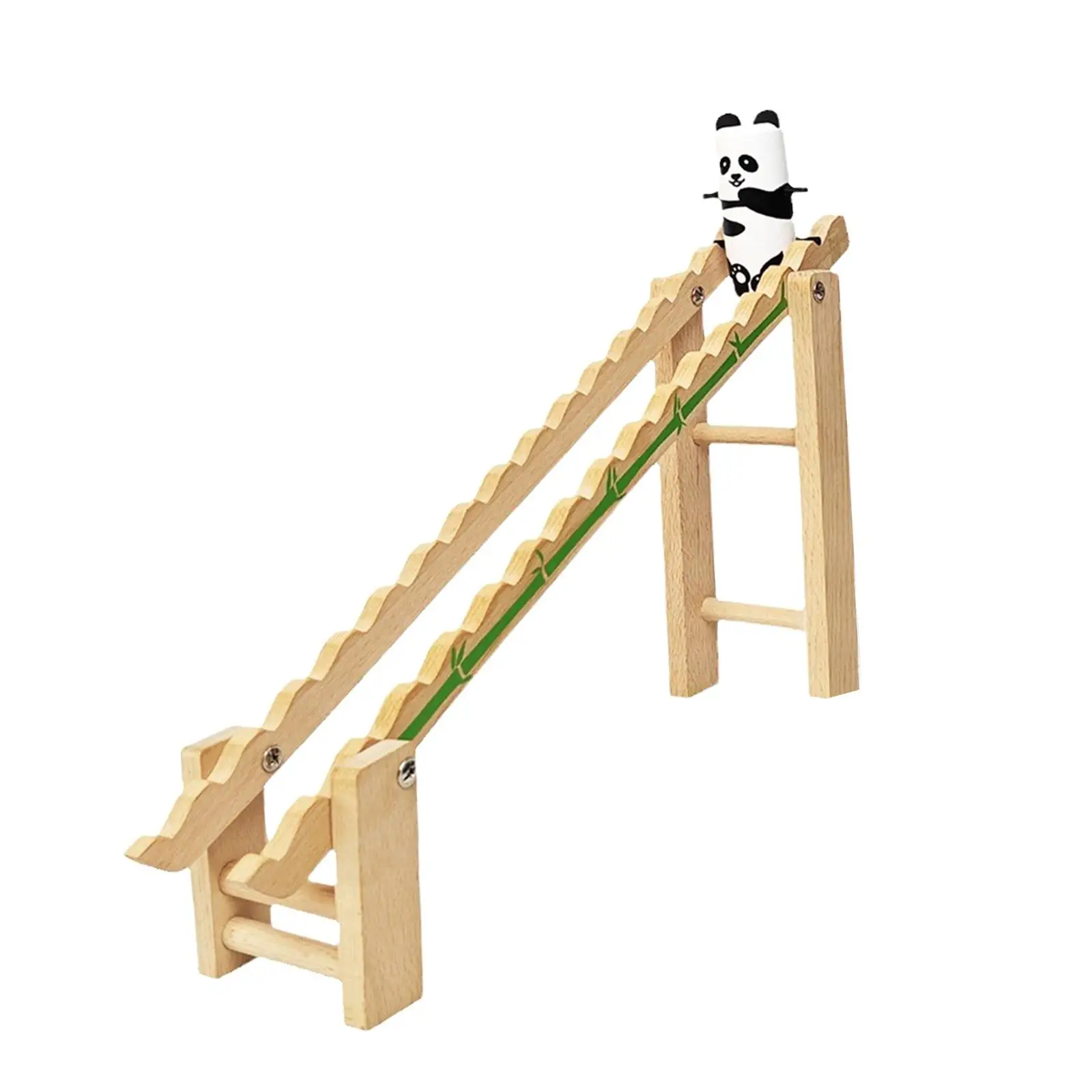 

Roller Coaster Toy Panda Playset Durable Toddlers Panda Slide Stairs Indoor Toy for Birthday Holiday Children Girls Boys Present