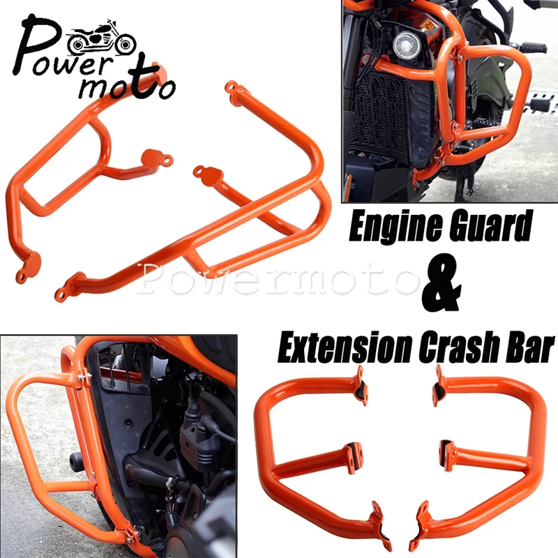 

Motorcycle Extension Highway Crash Bar Falling Protector&Bumper Engine Guard For Harley Pan America 1250 RA1250S RA1250 2021-22