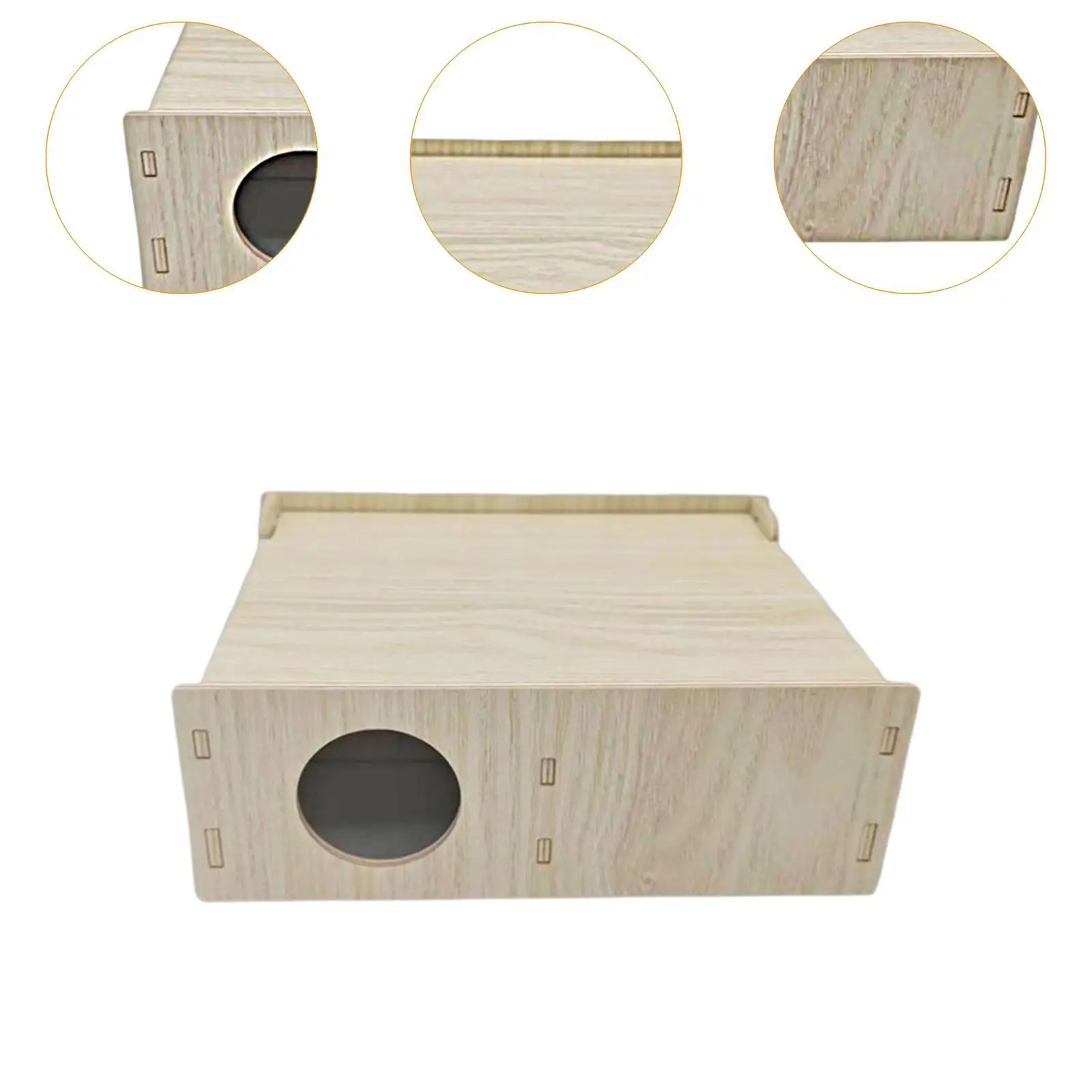 Holz Hamster Haus 4 Kammer Hamster Zubehör lustige Hamster Spielzeug Hamster