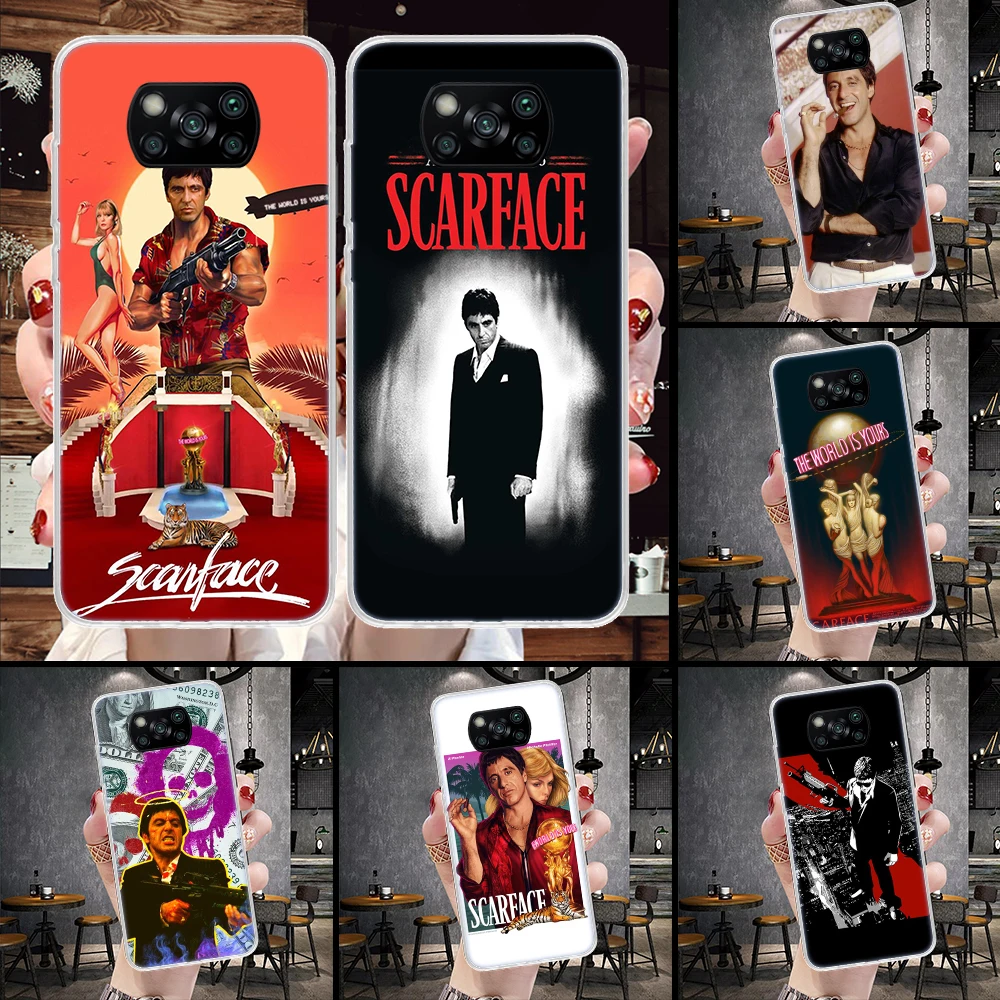 Scarface 1983 Film Al Pacino Movie Phone Case For Xiaomi Poco X6 X5 X4 X3 Nfc F6 F5 Pro F4 F3 M5S M5 M4 M3 M2 F2 F1 Cover Coque 