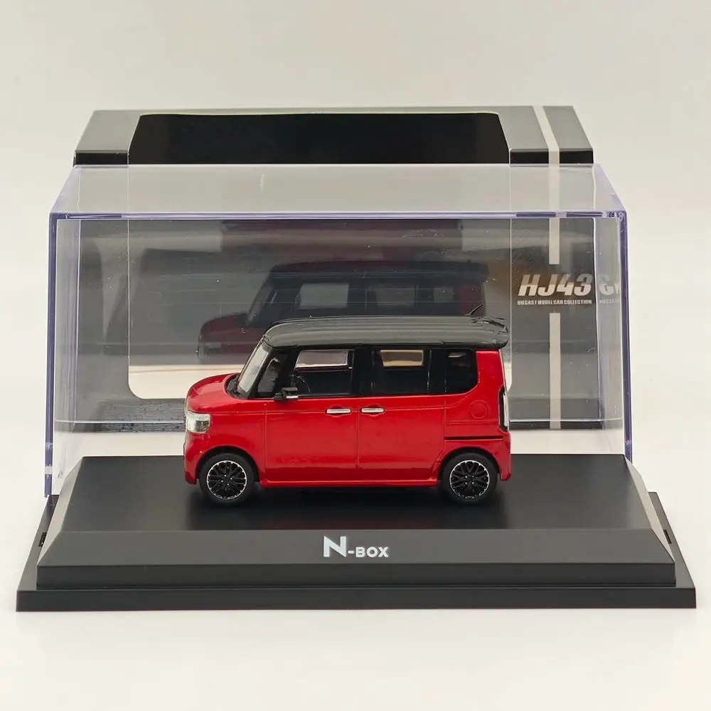 

1/43 Hobby Japan N-BOX Custom Premium Crystal Red Metallic HJ431006RM Diecast Model Car Limited Collection Auto Toys Gift