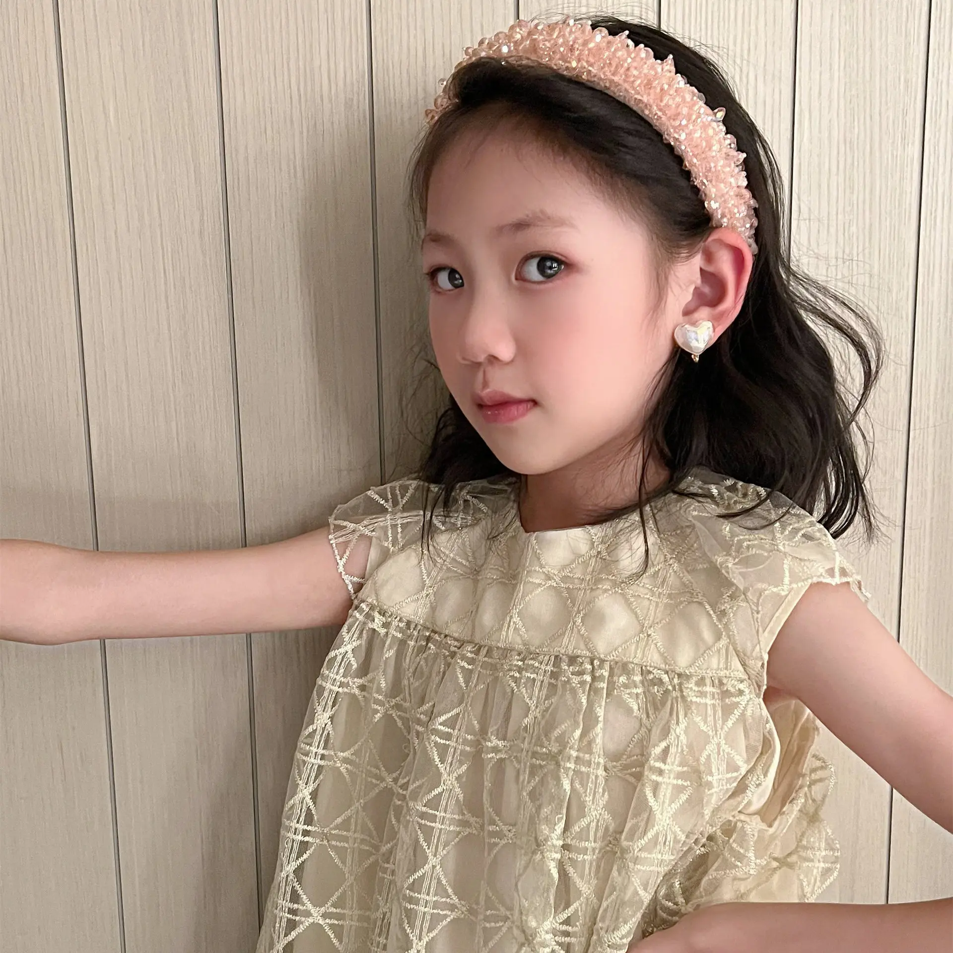 Dio Style Embroidery Sequined Shining Tutu Dress For Girls