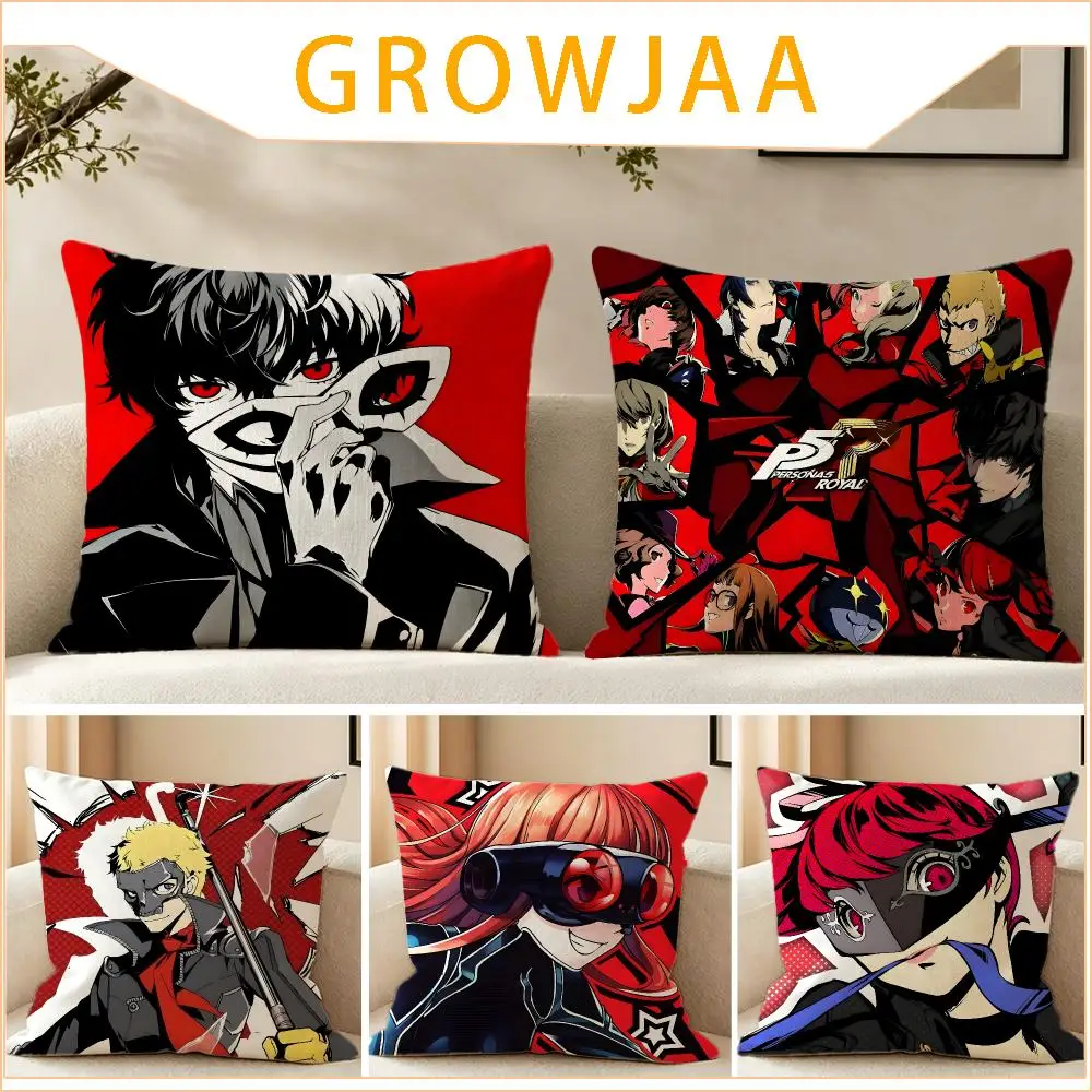 Game Persona Cushion Cover Pillow Short Plush fresh natural Cushion for Living Room Bedroom Sofa Home Decoration