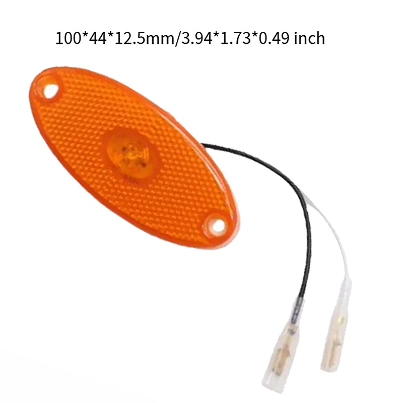 1Pc 12V Amber Oval Led Side Marker Lamp Light RVs Caravan Motorhome For Jokon Smlr 2012 Durable LED Side Marker Light RV Parts