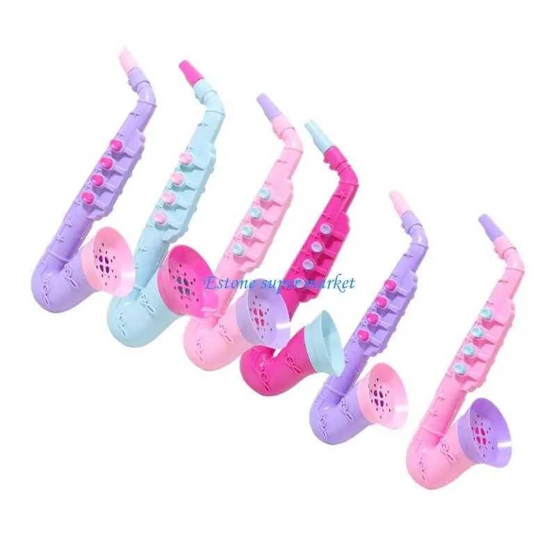 090B Interactive Musil Instrument Saxophone Toy 6Pcs For Early Childhood Development