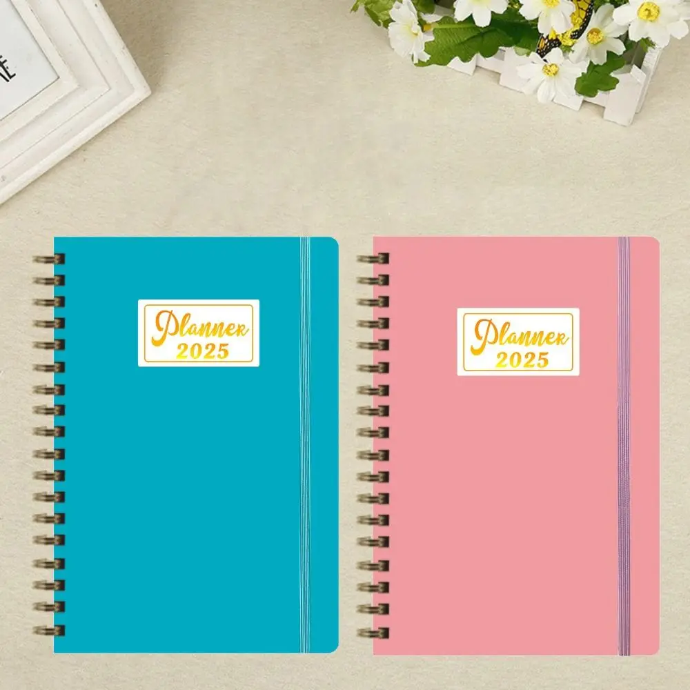 English A5 Agenda Book To Do List 12 Months 2025 Schedule Planner Notepad Academic Weekly Agenda Taking Notes Diary Writing Pads view 4