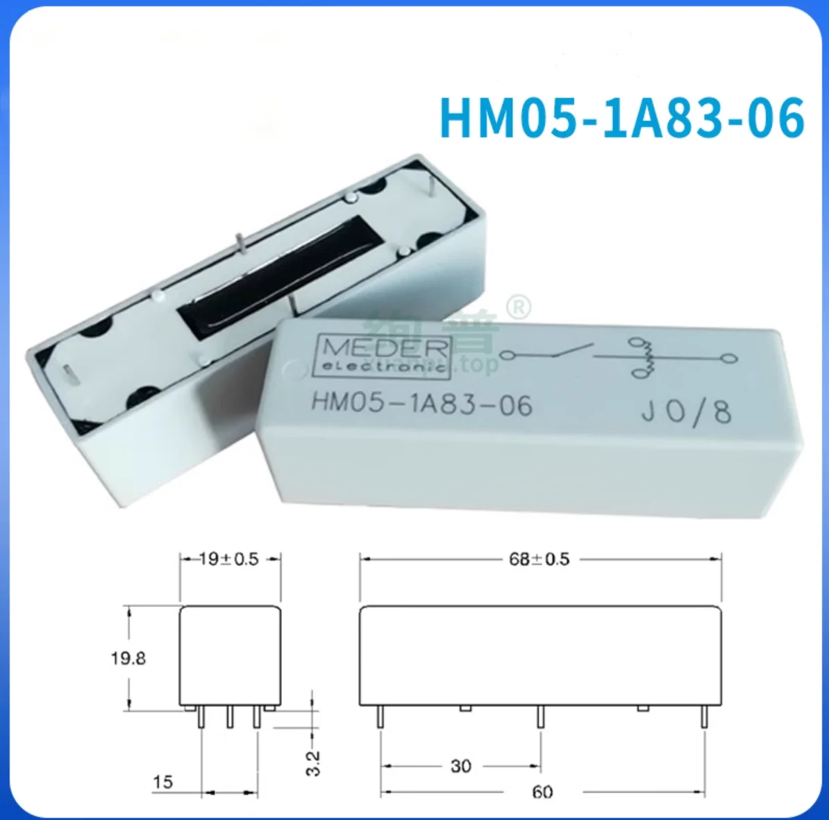 

HM24-1A83-06 HM24- 1A69- 1A83- 1B83- 04 06 Reed relay