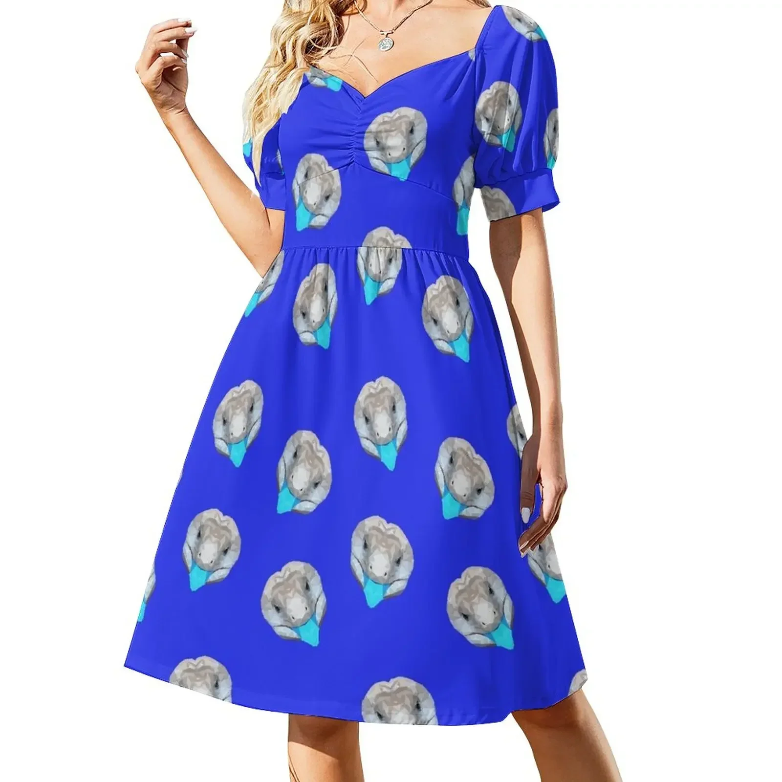 

Blue-Tongued Skink Blue Dress Sleeveless Dress summer women's suit summer dresses ladies 2025 Dress