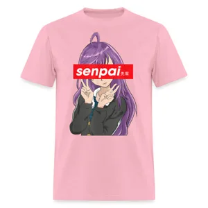 Japanese Cute Anime Girl Peace Kawaii Shirt - Gift Notice Me Senpai T-Shirt  For Men Clothing Women Tees  100%Cotton