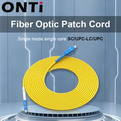 Cable de fibra óptica Onti-SC/UPC a LC/UPC, cable óptico OS2 monomodo de 2,0mm, puente de fibra óptica SM simplex FTTH 0,5-100m
