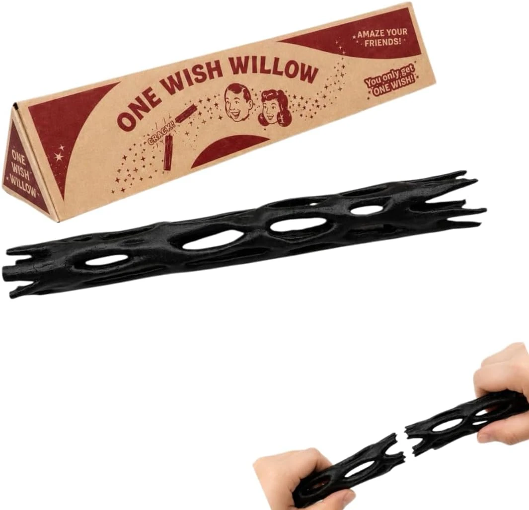 One Wish Willow Magic Wish Stick Toy Prop with Gift Box Novelty Fantasy Wand Accessory Display Piece Movie Party Prop