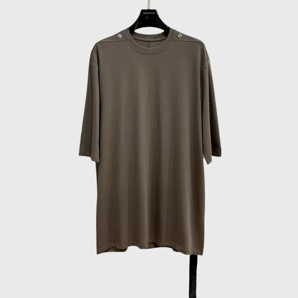 High Street Tees T Shirt Men's New Solid Color T-shirt Round Neck Loose Casual Simple Versatile Heavy-duty Short Sleeved Shirt