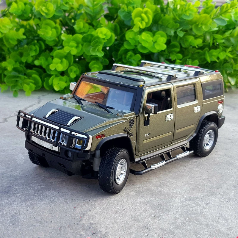 1:24 HUMMER H2 SUV Alloy Car Model Diecast & Toy Metal Off-road Vehicles Car Model High Simulation Collection Childrens Toy Gift