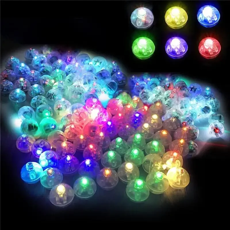 10pcs LED Balloon Light Mini Round Balls Lights Waterproof Tiny Luminous Ball Light Long Standby Time Lights Flash Ball Lamp