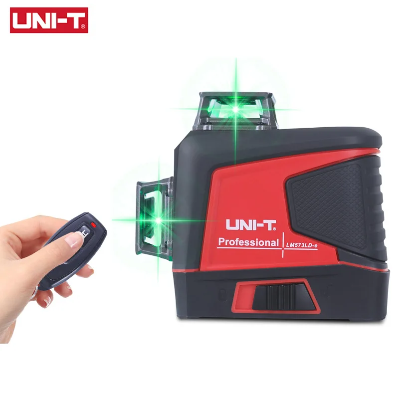 UNI-T LM573LD-e Laser Level 3D 12 Lines 360 Horizontal Vertical Professional Self Leveling Construction Tool Laser Level Meter