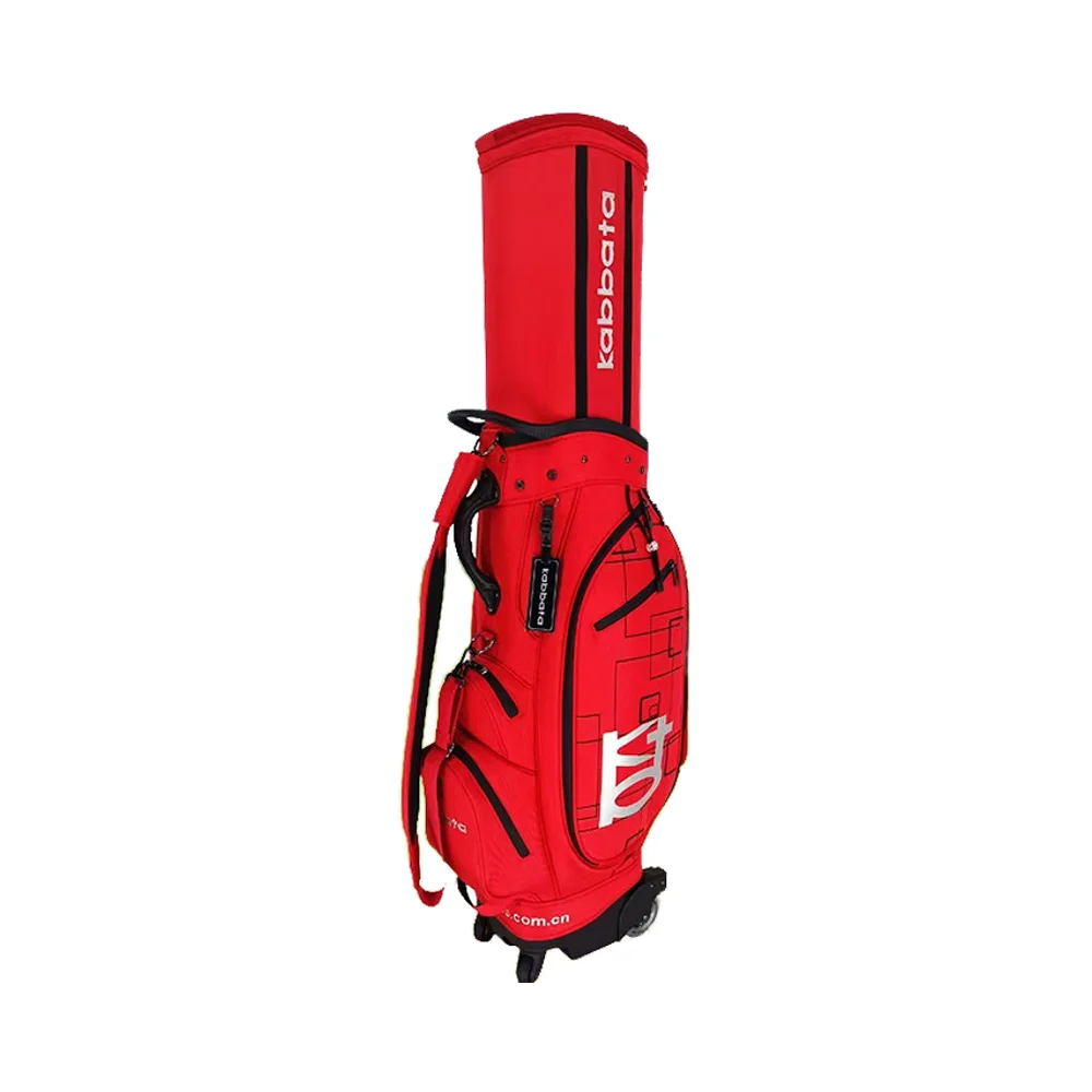 

Portable Retractable Golf Bag Lightweight Manual Rolling Sliding System Comfortable Shoulder Strap Club Storage for Travel
