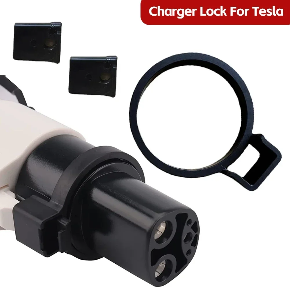 J1772 Lock For Tesla Model 3 2022 Model Y Charge Adapter Charging Safety Protection Car Accessories Model3 ModelY 2021 2022 2019