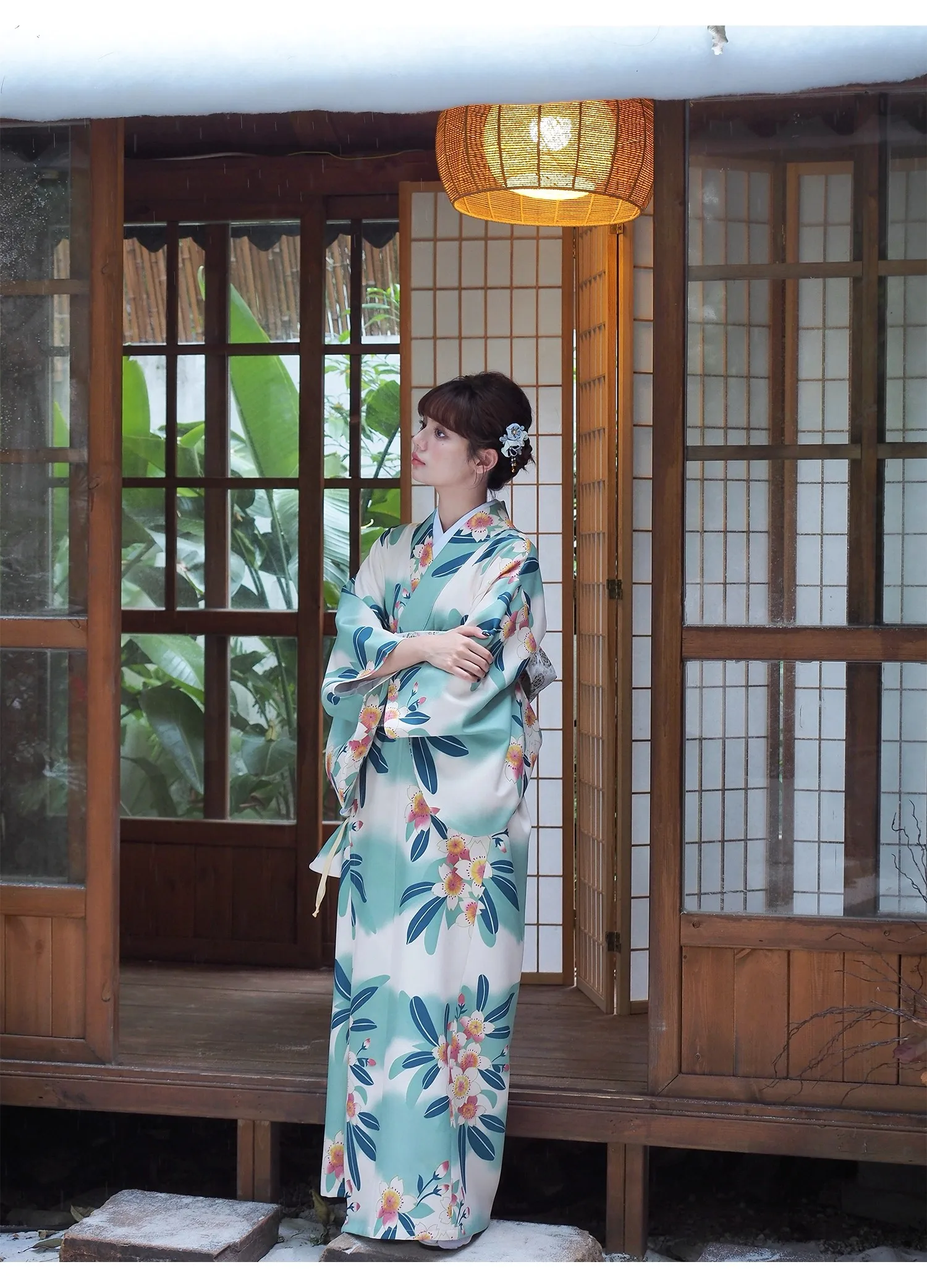 

Женское традиционное синее кимоно в японском стиле, официальное платье, современное кимоно и платье для фото юката, одежда для косплея