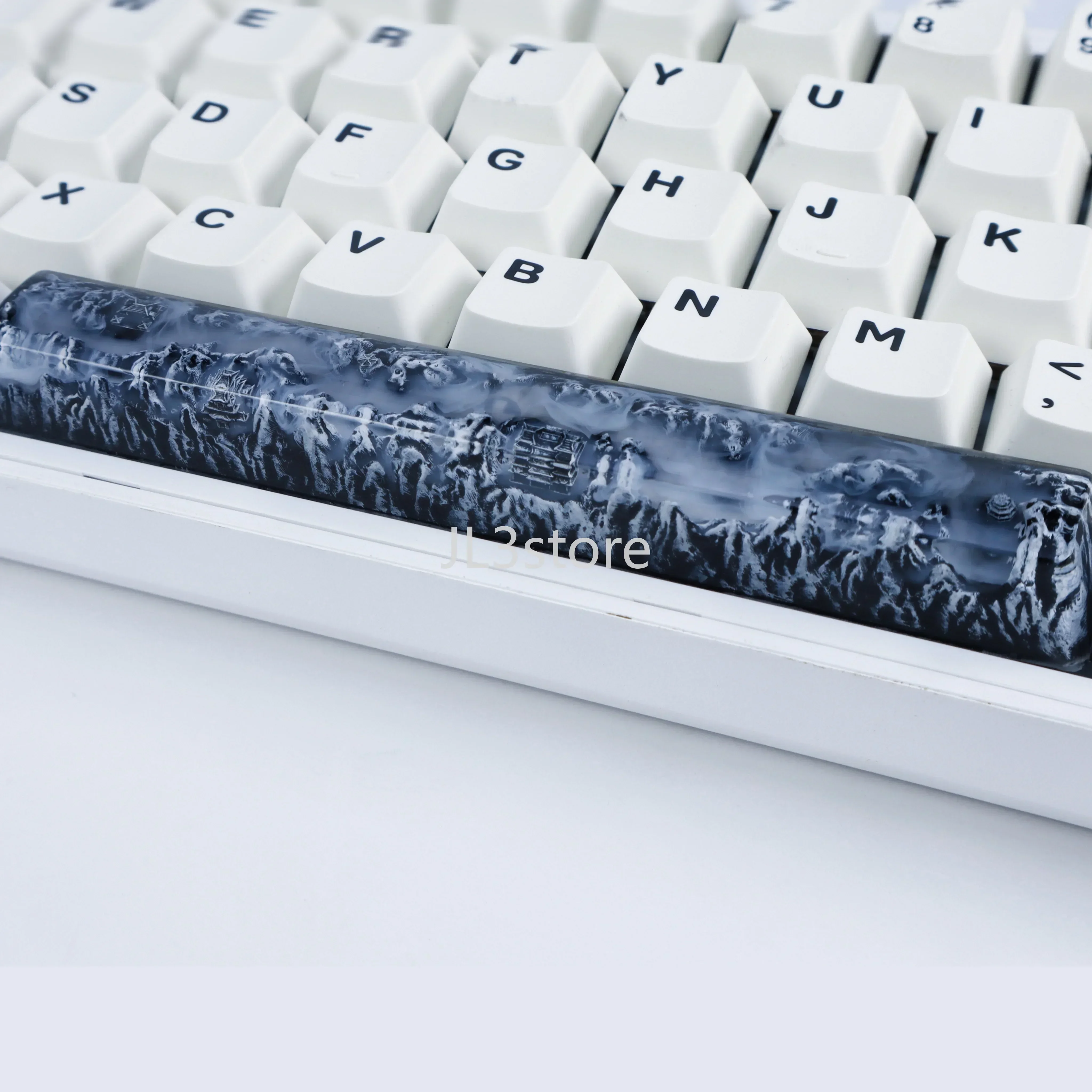 

Mechanical keyboard personalized landscape ink resin space glue keycap boys birthday gift