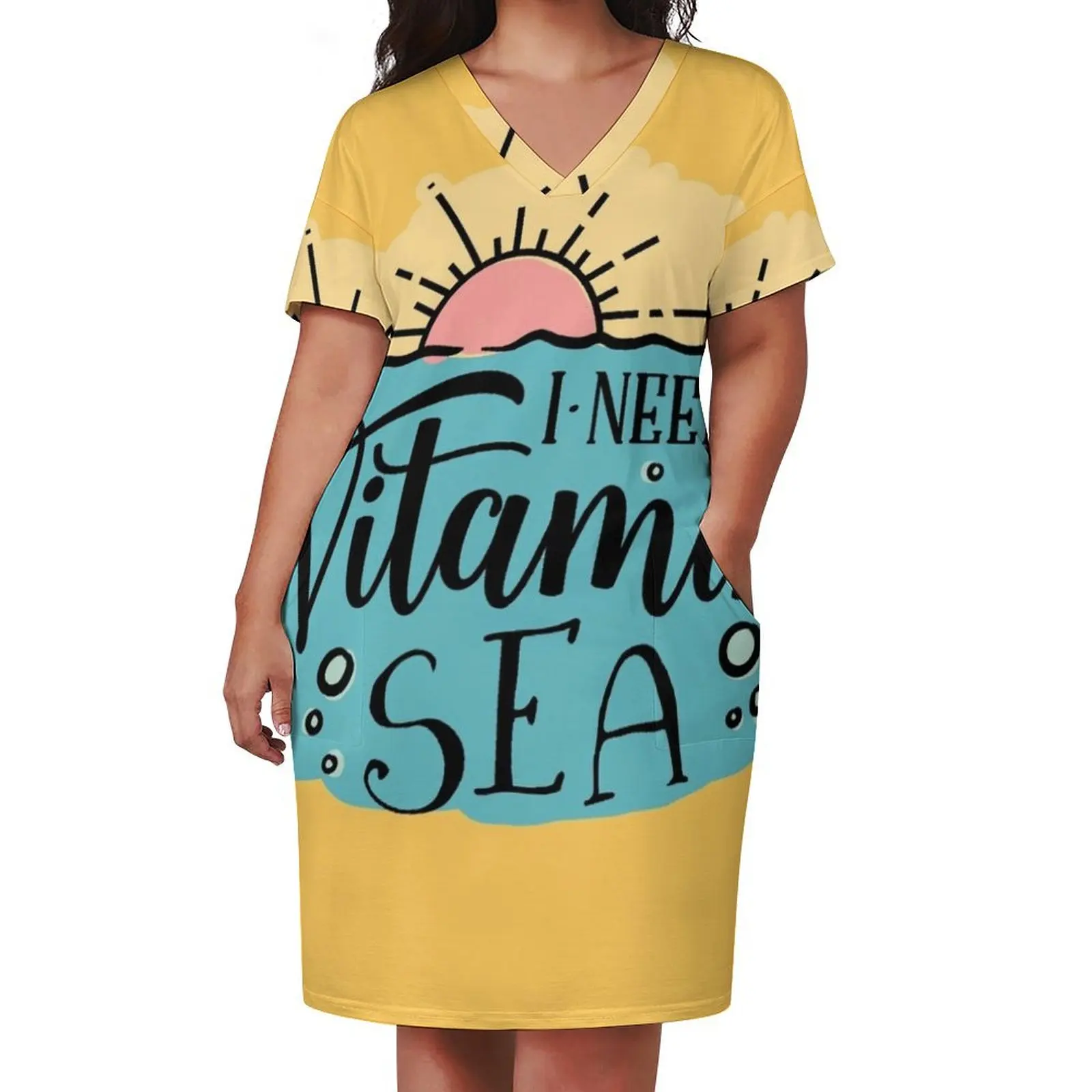 I Need Vitamin Sea Loose Pocket Dress elegant dresses for women prom dress 2024 Women