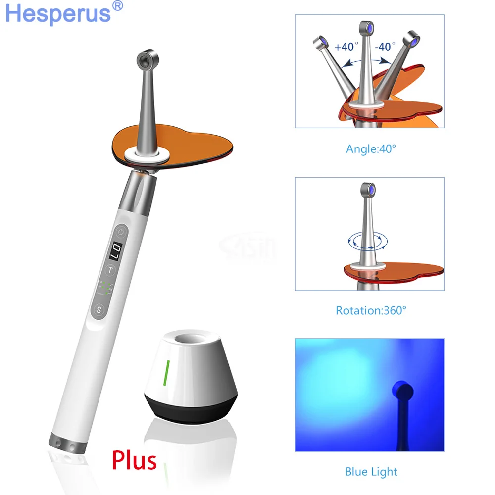 HESPERUS C25/C25 PLUS Den tal Blue Light Wireless LED Curing Lamp1 Second Light Cure Oral Teeth Whitening Equipment