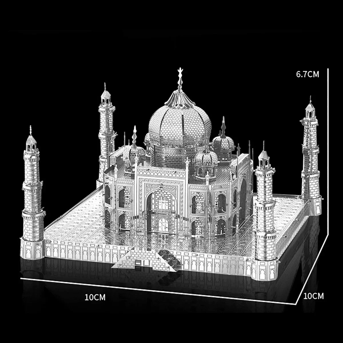 Taj Mahal zestawy modeli 3D Puzzle metalowe DIY wycinane laserowo Puzzle wyrzynarka zabawkowa dla dzieci