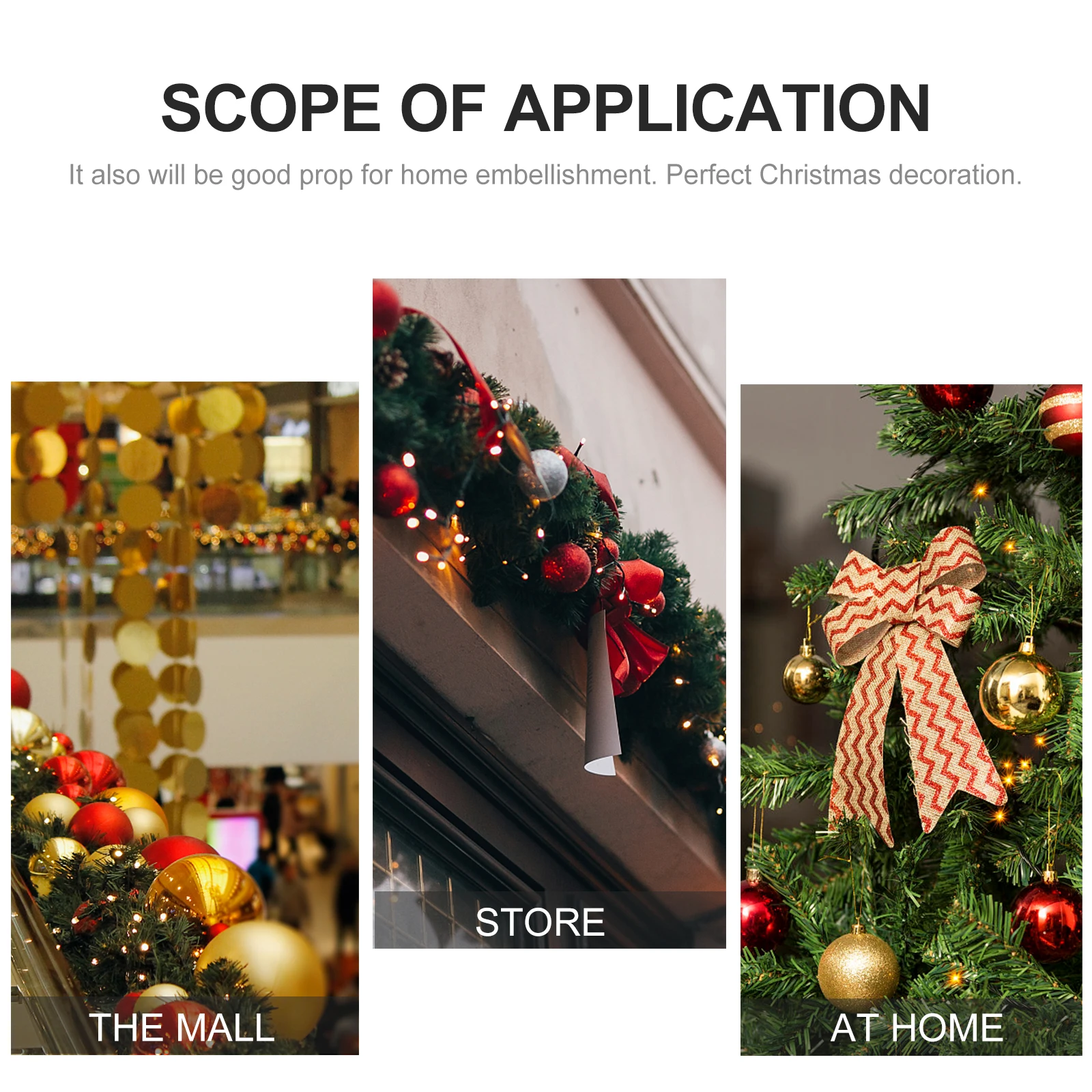 

10 Pcs Christmas Tree Pendant Hanging Mini Plastic Ornament Ornaments for Decor Accessories Creative Pendants