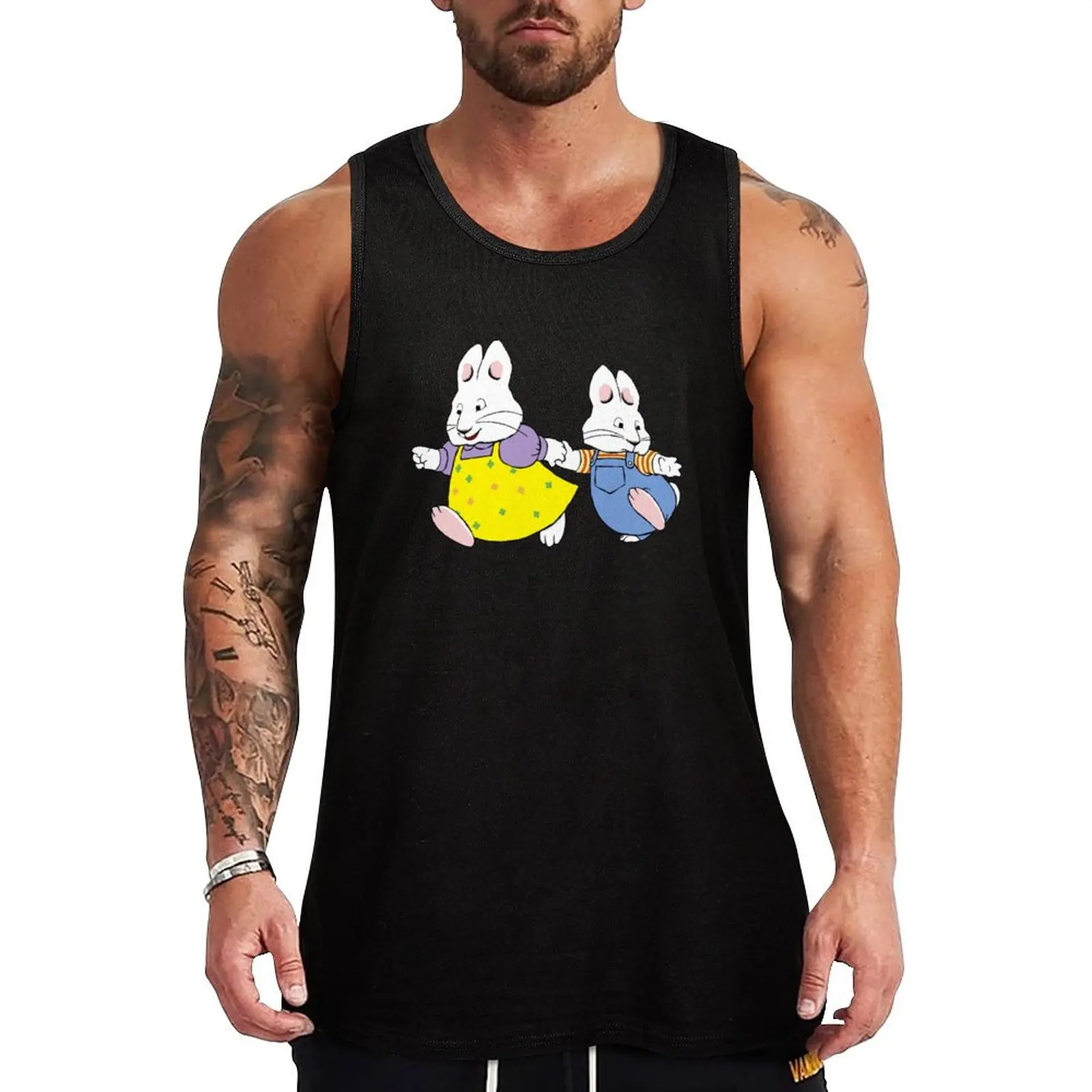 

Max and ruby bunny Tank Top vests for men mens clothing bodybuilding t-shirt men gym