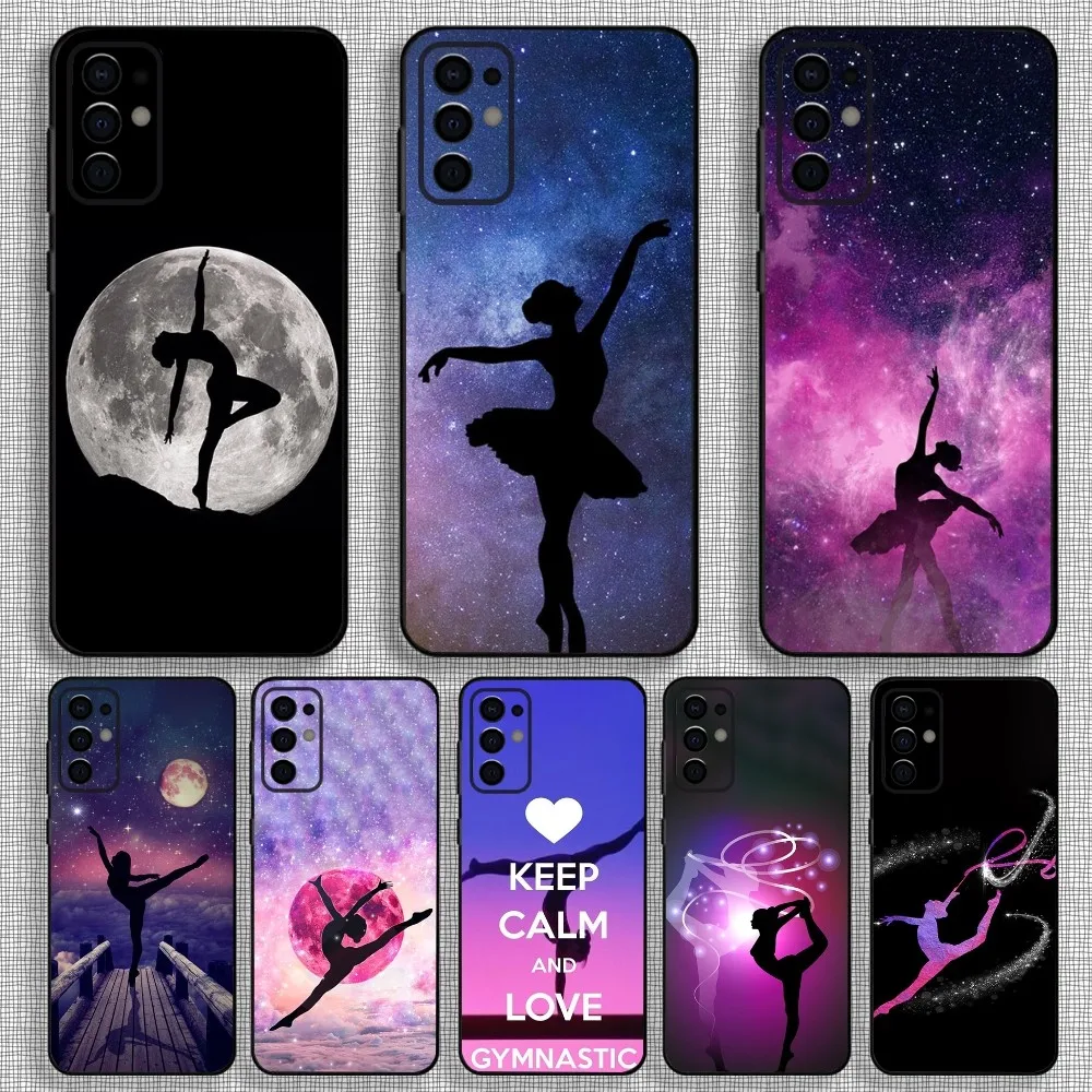 Love Gymnastics Phone Case For Samsung S24,S21,S22,S23,S30,Ultra,S20,Plus,Fe,Lite,Note,10,9,5G Black Soft Cover