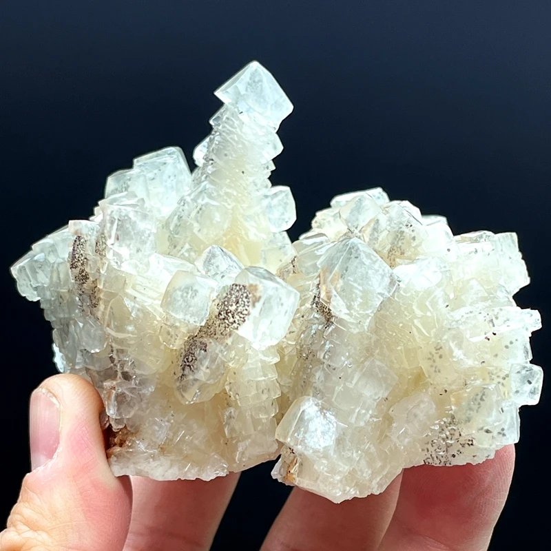 

100% natural tower-shaped calcite (with fluorescence) ore rough specimen crystal gem