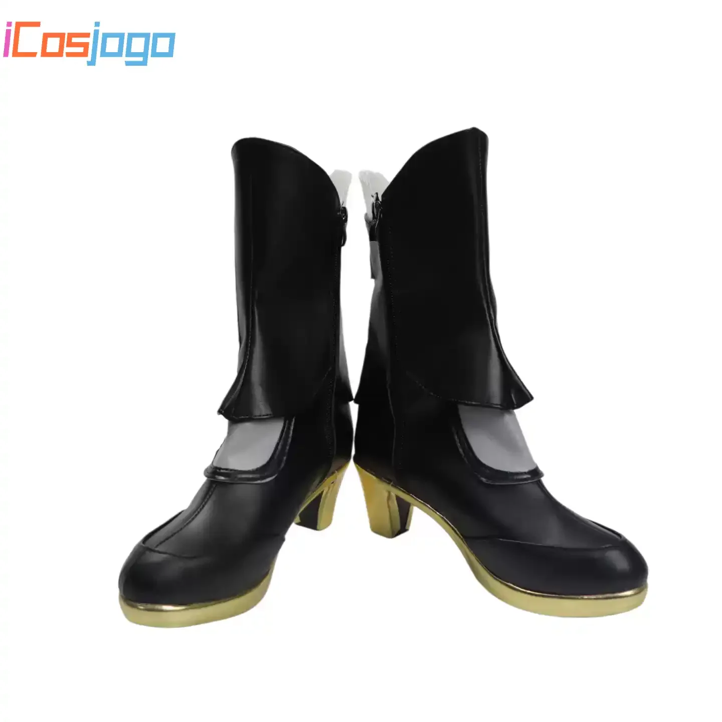 Kizuna AI	Senadina    Cosplay Shoes Halloween Carnival Boots PU Leather Shoes Cosplay Costume Prop