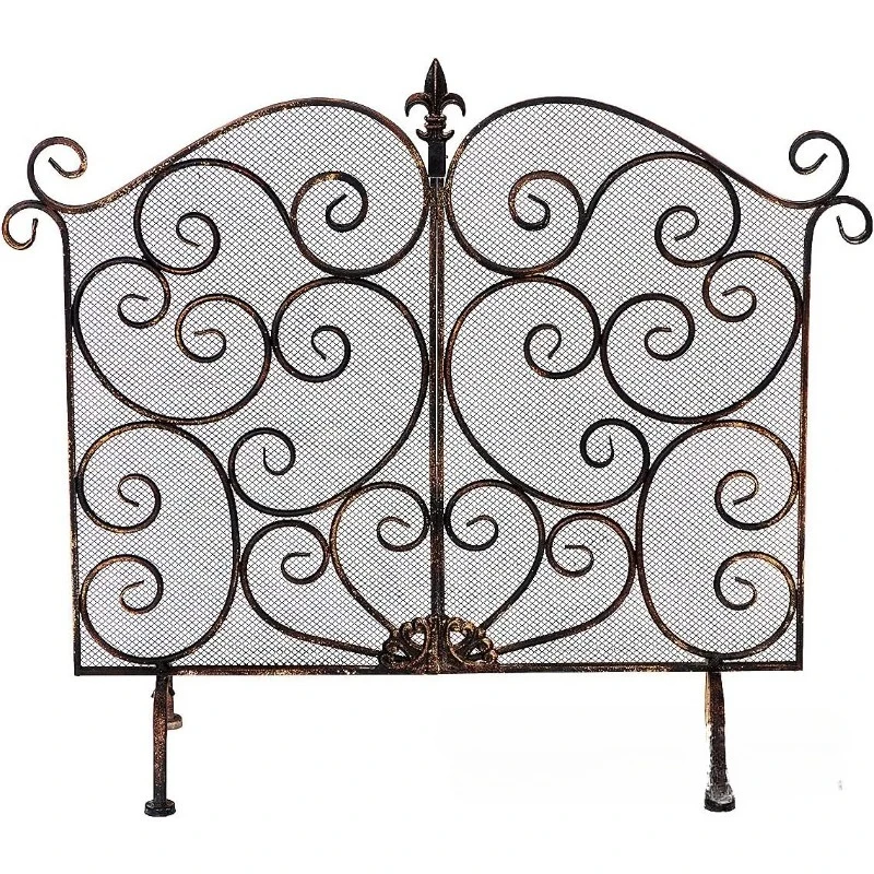 

European wrought iron fireplace screen fireplace
