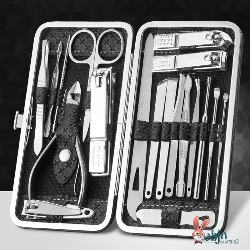 

Durable Faionable Nail Clippers Set for Trimming Nails And Eyebrows Home Use Handy Tool Kit Nail Scissors Box Set ABENUOR
