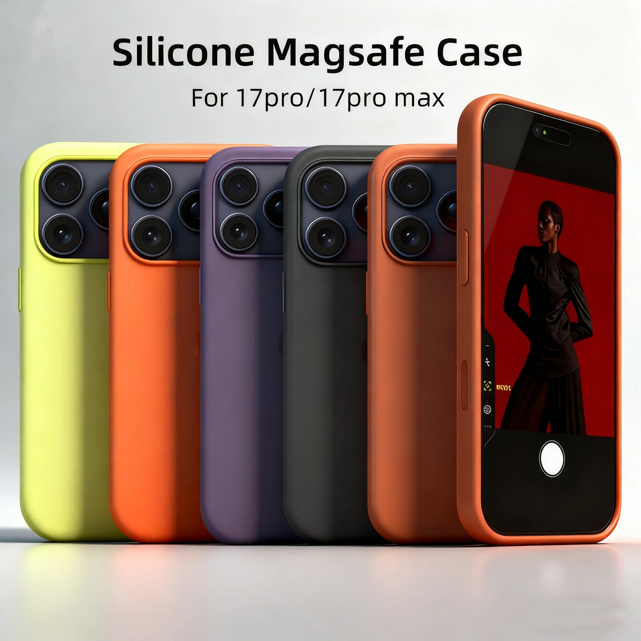 

Original Liquid Silicone Magsafe Case For iPhone 17 Pro Max 17 Pro Case for iPhone17 ProMax Charging Drop Protect Magnetic Cover