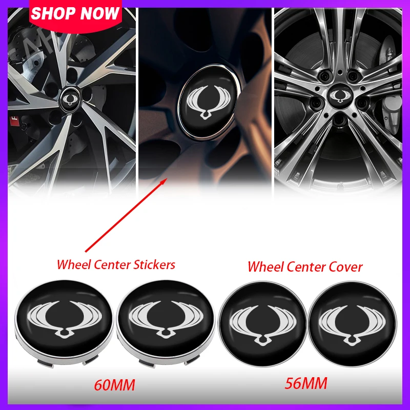 Car Wheel Center Cover Sticker Hub Center Caps Tires Rim Covers Cap wheel parts For SsangYong Actyon Kyron Korando Rexton Tivoli