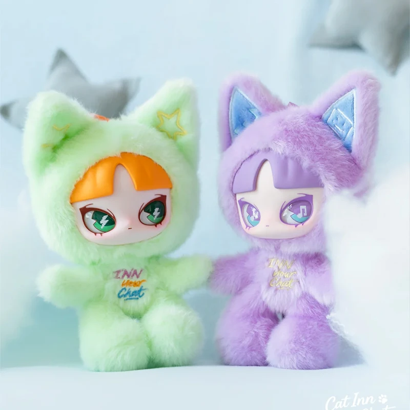 Inns caixa cega gato inne seu chat série caixa misteriosa 15cm inn figura de ação boneca saco surpresa chaveiro pingente decoração presentes da menina