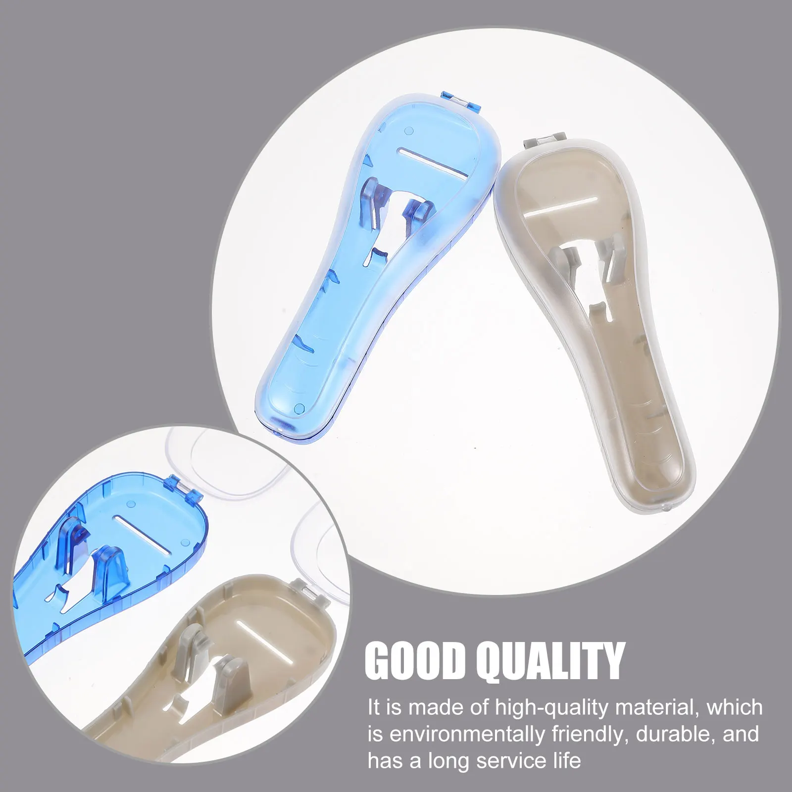 

3pcs Razor Storage Case Lightweight Portable Shaver Box Travel Organizer Blade Toiletry Bag Electric Long