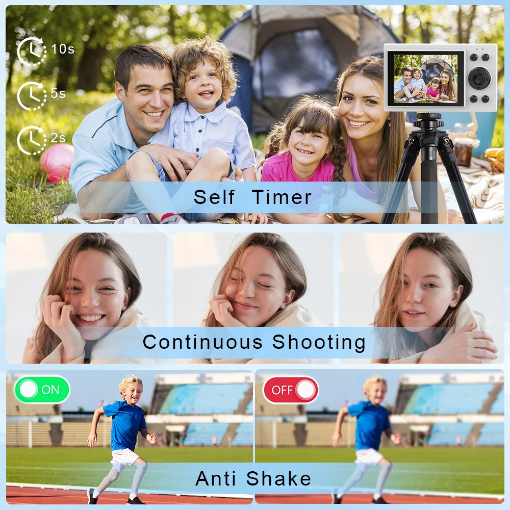 STLF Shenzhen Student Digital  with 16X Zoom 64 MP Mini Instant Capture Cheap Efficient Sensor Element CMOS 2.8 Inch