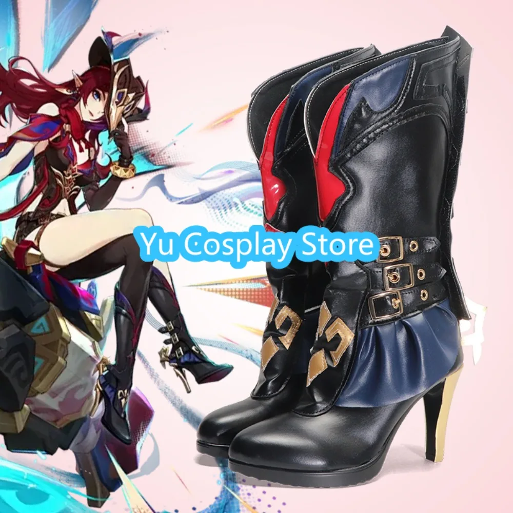 

Yu Cosplay Store Genshin Impact Natlan Chasca Cosplay Shoes Anime Cosplay Shoes Boots Halloween Costumes Props
