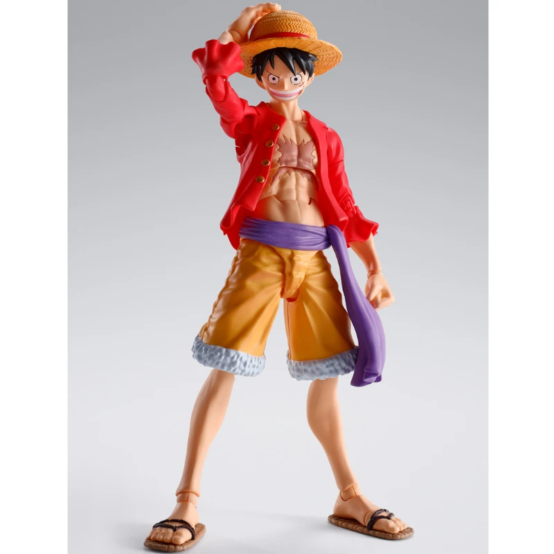 In Stock Original Bandai One Piece SHF Luffy Zoro Nami Sanji Law Eustass Kid Action Figures Animation Toys Gifts Model Hobby